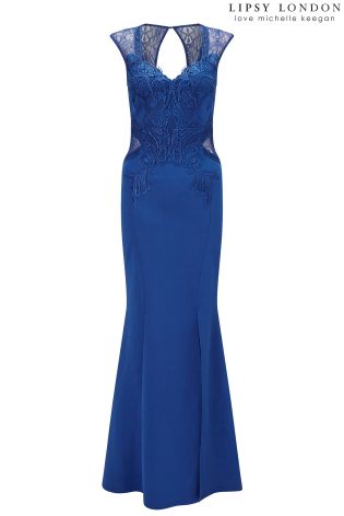 Lipsy Love Michelle Keegan Appliqu&eacute; Maxi Dress